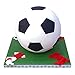 SAKOLLA Soccer Ball Cookie Cutter, Hexagon Cookie Cutter, Football Cake Decorations - 4 Sizes Biscuit Cutters/Sandwiches Cutter/Pastry Cutters