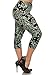 Leggings Depot Women's Butterknit Capri Cropped Regular and Plus Printed Leggings Tights Batch13 (Plus (Size 12-24), Sapphire Paisley)