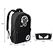 School Backpack, Anime Luminous Backpack Unisex Fashion Backpack Daypack College School Bookbag Travel Laptop Backpack with USB Charging Port, Anti-theft Lock & Pencil Case, Black