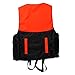 Yosoo Children and Adult Life Jacket Buoyancy Aid Universal Swimming Boating Kayaking Life Vest+Whistle S-XXL 5 Sizes Suit for 25-110 KG (Orange, L)