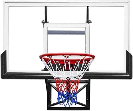 54-Inch Wall Mounted Backboard and Rim Combo Basketball Hoop with