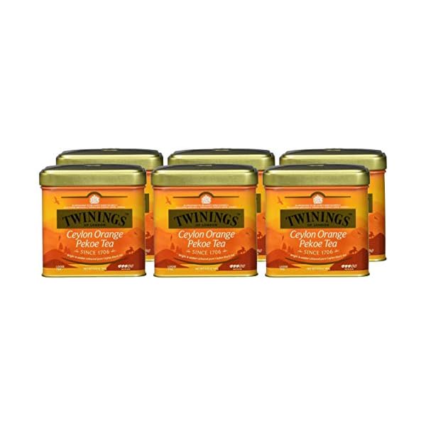 Twinings Ceylon Orange Pekoe loser Tee Dose 100g, Schwarztee, Das erfrischende Aroma charakterisiert diesen Tee. Black Tea 6er Pack (6 x 100 g) – Bild 6