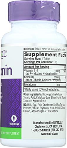 NATROL 1MG MELATONIN TABLETS