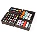 SONGMICS Drawer Organizers, Collapsible Closet Dividers for Bras, Underwear, Socks, Ties and Scarves, Foldable Storage Boxes, Set of 4, Brown URUS04K