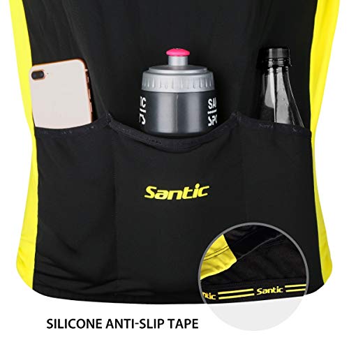 image for Santic Men's Cycling Jacket Windproof Fleece Thermal Winter Bike Bicyc