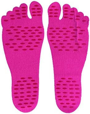 6 Pairs Adhesive Barefoot Shoes - Non-Slip Invisible Yoga Socks Foot Pads Waterproof