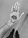 Onyx Black Temporary Tattoos - Henna Temporary Tattoos - Tattoos For Women - Designs Include Armbands, Hamsa, and More