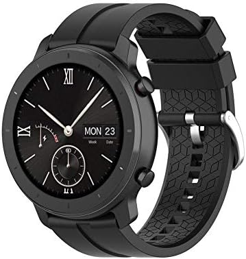 waysad For HUAMI AMAZFIT GTR 42MM 47MM Watch Silicone Watch Strap, Smart Sports Wrist Band Adjustable Replacement Waterproof Strap 20MM/22MM
