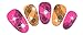 Black Floral Lace Fishnet Nail Art Water Transfer Decals For Sophisticated Manicure, by La Demoiselle by La Demoiselle