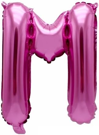 DecorativeConceptsUK 16" PINK LETTERS & NUMBERS BALLOONS BIRTHDAY ANNIVERSARY DECORATION (16" PINK_M)