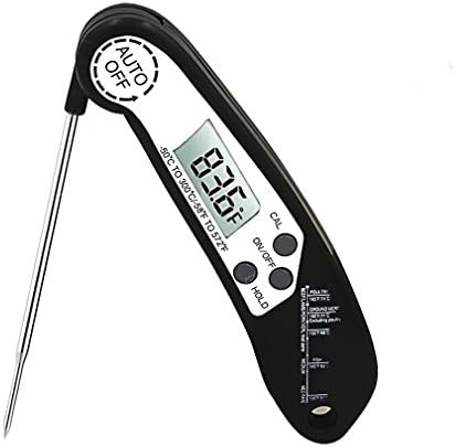 GUSO Instant Read Thermometer Digital Electronic Food Thermometer Barbecue Meat Thermometer with Collapsible Internal Probe for Grill Cooking Meat Kitchen Candy ,Accurate Internal Temperature