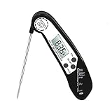 GUSO Instant Read Thermometer Digital Electronic Food Thermometer Barbecue Meat Thermometer with Collapsible Internal Probe for Grill Cooking Meat Kitchen Candy ,Accurate Internal Temperature