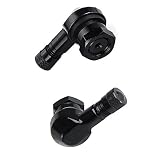 Pevor 2PCS Aluminum Motorcycle Tire Valve Stem 90 Degree Angle Wheel Tire Stem Tubeless Valve