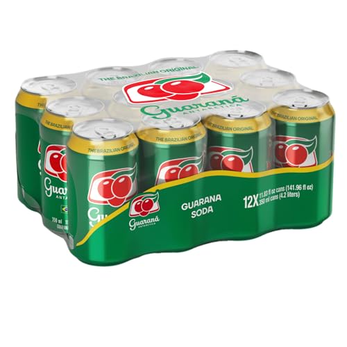 GUARANA ANTARCTICA, THE BRAZILIAN ORIGINAL GUARANA SODA, REGULAR, 11.83 FL OZ (PACK OF 12)