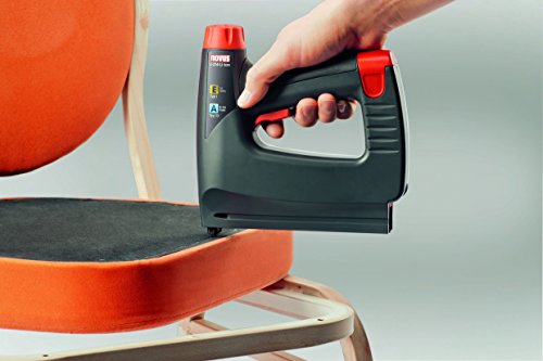 Novus Akku-Tacker J-214 im Koffer, Elektrotacker, 3.6 V Akku, LED-Arbeits-Licht, Schlagkraftregelung, Unterlademechanik – Bild 5