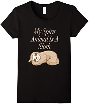Womens My Spirit Animal Is a Sloth Medium Black