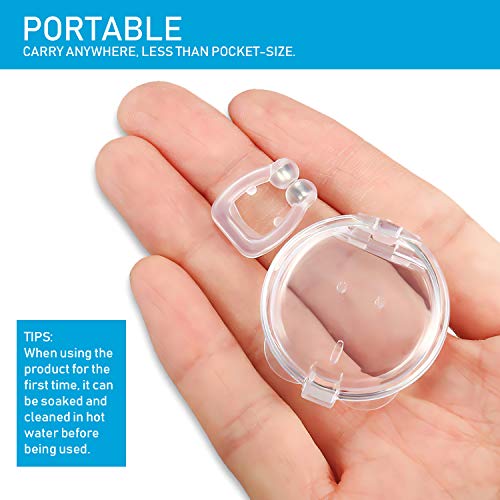 Latest Anti snoring Device Silicone Magnetic Anti Snore Nose Clip Effective-Easy Stop Snoring Solution Professional Sleeping Aid Relieve Snore for Men Women (2 pcs)
