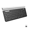Logitech K780 Multi-Device Wireless Keyboard for Windows, Apple android or Chrome, Wireless 2.4GHz and Bluetooth, Quiet…