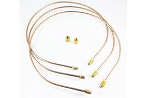 The Stop Shop 3/16" Copper Nickel Brake Lines. PACK OF 3. Each pc. Is 33" long with inverted double flares and standard 3/16" tube nuts