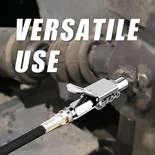 Grease Gun Coupler, Heavy Duty Quick Release Grease Coupler Fits All