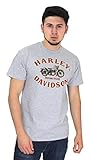 Harley-Davidson Mens Rustic Heritage Motorcycle Grey Short Sleeve T-Shirt (Medium)