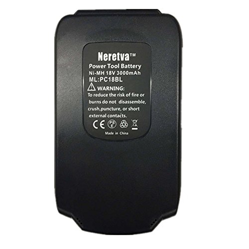 Neretva 2 Pack 18V 3.0Ah Battery Replacement For Porter Cable PC18B-2 Cordless Power Tools