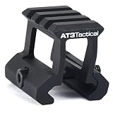 AT3 Tactical PRO-Mount Mini Riser Mount - .83" and 1" - for RD-50 Red Dot Sight & Any Picatinny/Weaver Scope (1.0 Inch)