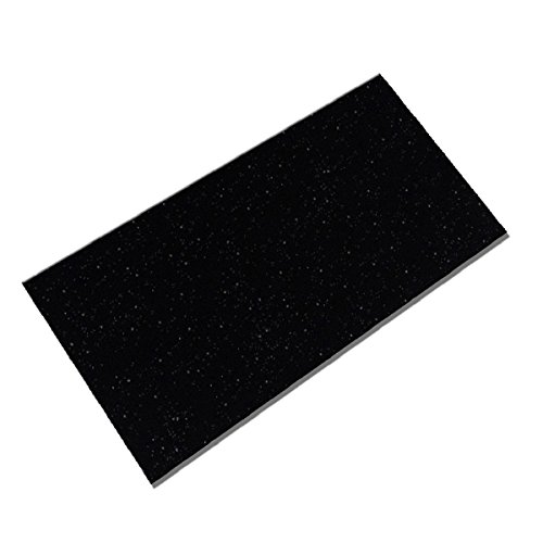 SkinnyTile 4415 Glass Wall Tile, 6" x 3", Black Pricepulse