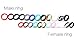 Silicone Wedding Ring Women 12 Pack, Premium Medical Grade Rubber Wedding Band Antibacterial, Hypoallergenic, Waterproof For Work Sports Gym Yoga Rubber Ring Comfortable Fit & Skin Safe - Size 5-9
