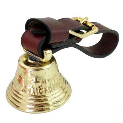 Alpine Style Cast Brass Collar Bell for Large Breed Dogs or Livestock