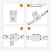 LED Strip Connector Kit, 5-Pack 3Pin L Shape 10mm Wide Right Angle Corner Solderless Connectors, 5-Pack 3 Conductor WS2811 LED Strip Jumper Lights-Strip to Strip