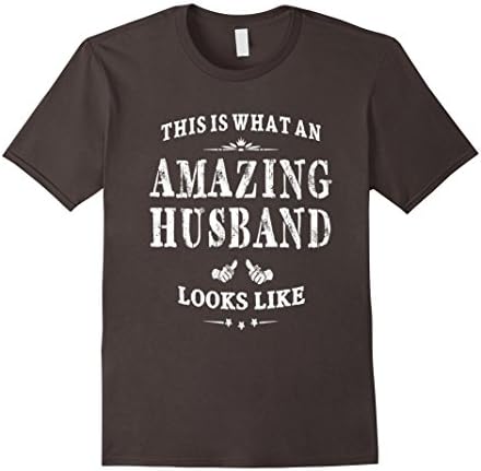 Men's This Is What An Amazing Husband Looks Like Gift Men T-shirt 2XL Asphalt