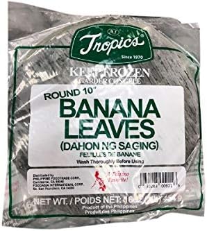 10 inces frozen round banana leaves 6 packs
