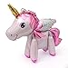6 Pack 3D Unicorn Walking Animal Balloons - Aluminum Foil for Birthday Party Decorations, Wedding, Baby Shower Supplies - 6 Styles