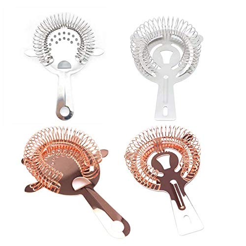 Meka-supplies - Stainless Steel Ice Filter Colander Cocktail Shaker Mixed Drink Strainer