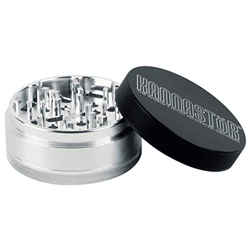 Kannastor SKJ-M4-25 herb grinder, 2.5 inch, Silver - Thumbnail 2