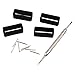 18mm Rubber Replacement Watch Band Strap Loops (with Tools Included) (18mm)