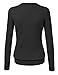 MBJ WSK781 Womens Keep It Classic Crew Neck Cardigan L Black