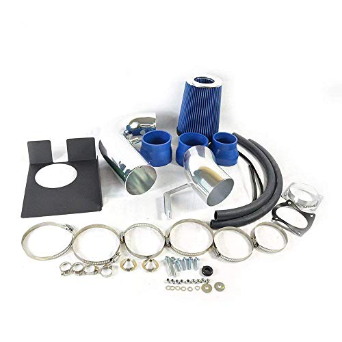4in Performance Cold Air Intake Kit Compatible for 97-03 Ford F150 Expedition Licoln Navigator 4.6L 5.4L V8 Air intake Replacement w/Intake Pipe Air Filter Heat Shield,Blue - Thumbnail 7
