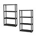 Sterilite 4 Shelf Unit, Flat Gray - Pack of 2