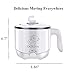 DCIGNA Electric Hot Pot, Noodles Cooker, 1.5L Stainless Steel Hot Pot - Perfect for Ramen, Egg, Pasta, Dumpling, Soup, Porridge, Oatmeal