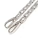DIY Top Grade 12mm Width Silver Flat Metal Iron Chains Handbag Chains Handbag Accessories Purse Handles Clutch Straps Shoulder Straps Replacement 27.6 Inches