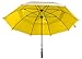 SunTek 68” Golf Umbrella, Windproof & Waterproof Umbrellas with Vented Double Canopy, Reflective UV Protection, Large Umbrella for Golf, Sport & Travel (Silver/Yellow)