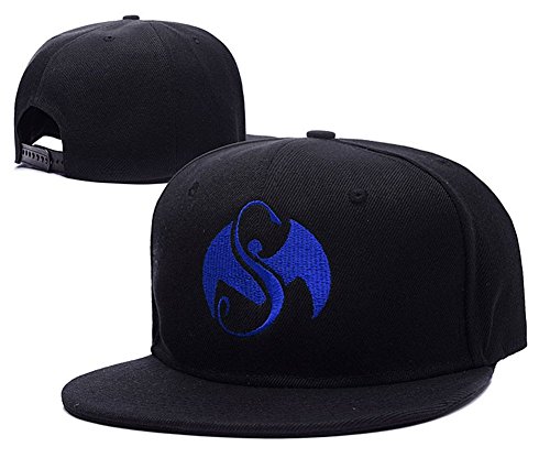Tech N9ne Logo Adjustable Snapback Embroidery Hats Caps - Black/Blue