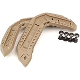 DLP Tactical ARC Side Rail Kit &ndash; Fits Maritime &amp; Super High Cut Helmets &ndash; Tactical Mount for Lights Lasers Cameras &ndash; Installs Without Modifications &ndash; NVG Bungee &amp; Goggle Clip Ready