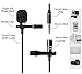 Z ZAFFIRO Lavalier Lapel Microphone Kit Clip On Omnidirectional Condenser Lav Mic for iPhone, Ipad, DSLR, Camcorder, Zoom/Tascam Recorder, PC, MacBook, Samsung Android, Smartphones