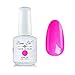 Beau Gel UV LED Soak Off Nail Gel Polish Bling Color Nail Art Decor Long Lasting Nail Lacquer 15ml Pearl Hot Pink (252)