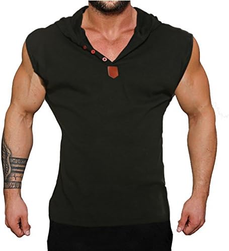 Gotchicon Men's Tank Top Bodybuilding Sleeveless Gym Muscle T Shirt