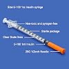 30 Pack 1cc/ml Disposable Syringe with 29 Gauge 1/2 Inch 12.7mm Needle ...