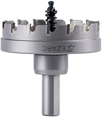 EZARC Carbide Hole Saw Heavy Duty, Hole Cutter for Stainless Steel, Sheet Metal 2-7/16'' 62mm